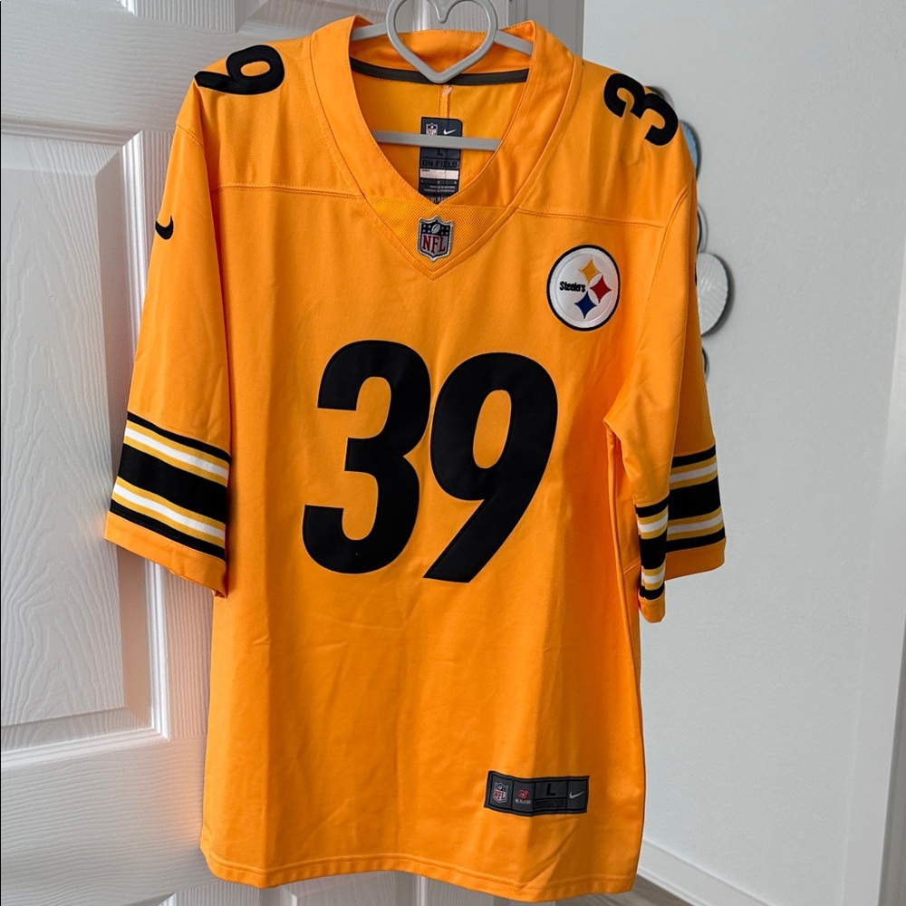 Nike Pittsburgh Steelers 39 Gold and Black Football Minkah Fitzpatrick Jersey